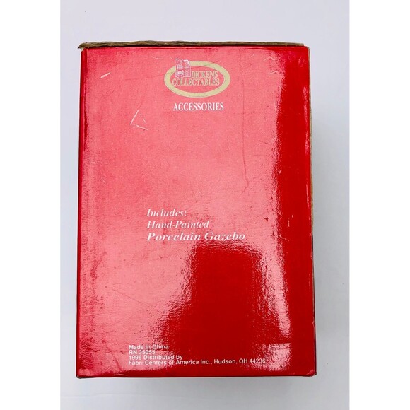 DICKENS COLLECTABLES PORCELAIN "GAZEBO" HAND-PAINTED 7" - Picture 8 of 8